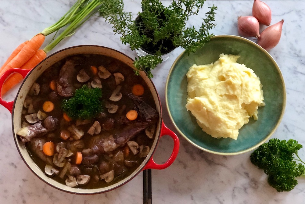 Feestelijke coq au vin