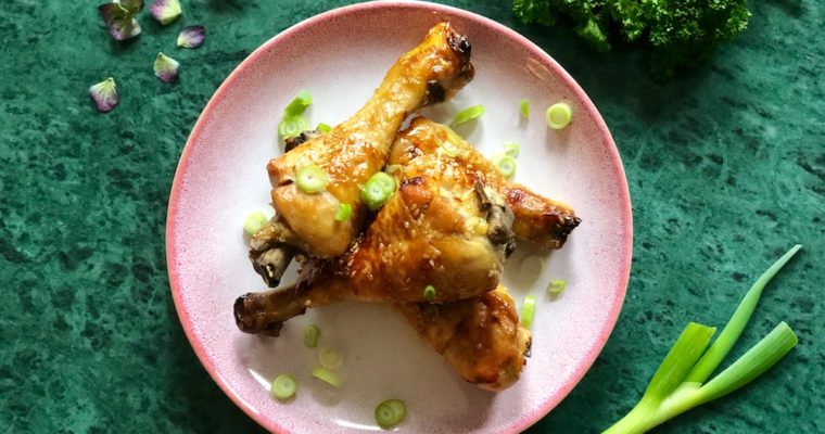 Kipdrumsticks in sticky marinade