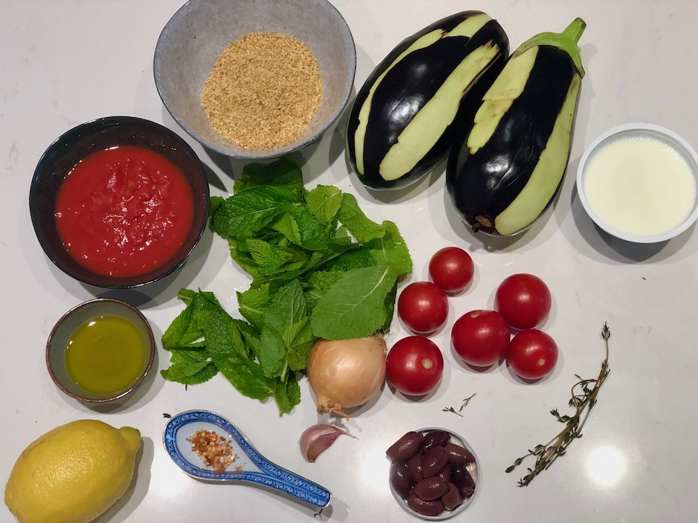 Ingrediënten Geroosterde Aubergine Bulgur